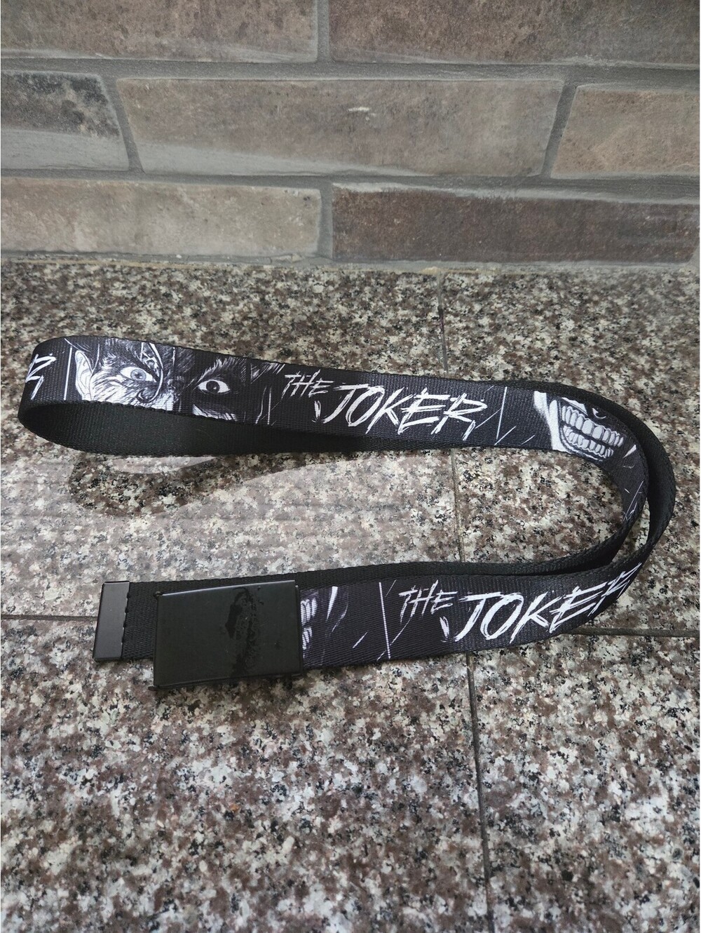 DC Comics The Joker Smiling Eyes Sketch Web Belt